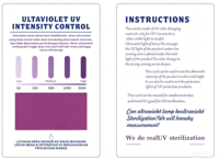 Carte de test UV personnalisée en divers matériaux, carte de capteur d'intensité UV pour le test de protection solaire contre les rayons UV