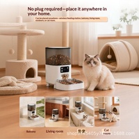 Nouvelle mangeoire intelligente pour chiens et chats avec contrôle automatique des portions et de la minuterie, grande capacité de 45 L, accès à distance Wi-Fi, caméra intégrée