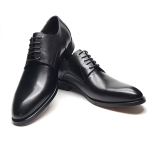 Zapatos Oxford Formales de Negocios para Hombre, de Cuero Genuino, Estilo 2025, Suela Gruesa Antideslizante, Aumentan la Estatura, Estilo Británico Clásico - Product Image 4