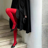 Collants en velours 120D pour femmes, taille haute, transparents, opaques, couleur unie, en spandex, nylon, sexy, design tricoté, taille XL