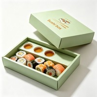 Boîte d'emballage alimentaire pour sushis, boîte à emporter pour sushis, conteneur de livraison de sushis avec compartiments – Spécialisée dans la fabrication