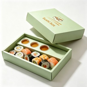 Specializing Manufacture Food Grade Sushi Packaging Box Sushi Takeout Box Sushi Take Away <strong>Container</strong> <strong>Delivery</strong> with Compartments - Product Image 3