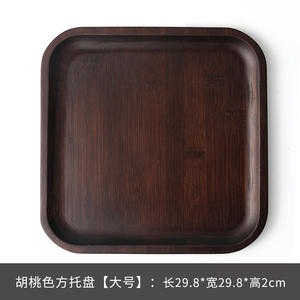 Platos de bambú al por mayor, platos para el hogar, platos para pizza, platos creativos para la cena, productos de bambú engrosado. Fábrica - Product Image 4