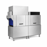 Lave-vaisselle à convoyeur commercial pour restaurant, hôtel, cantine, machine à laver la vaisselle automatique, haute capacité, séchage à l'air chaud