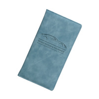 Organisateur de documents de permis de conduire, cadeau promotionnel, personnalisation du logo, porte-documents en PU, porte-registre et assurance automobile
