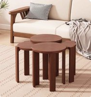 Tabouret multifonctionnel en bois massif, table d'appoint moderne pour appartement, école, salon, chambre, hôpital, chaise de salle à manger basse, table basse
