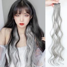 Moda donna Prop capelli umani extension colore punta capelli onda pezzo con 4 parti parrucca - Product Image 1