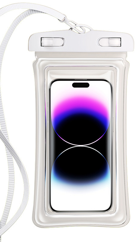 Bubble phone waterproof bag, white.