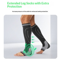 Manchons de compression antidérapants respirants pour mollets, pour adultes, sportifs, basketball, course à pied, marathon, fitness, avec logo