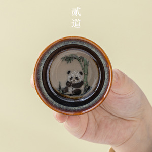 Ensemble cadeau culturel sur le thème du panda, service à thé en porcelaine avec porte-encens, pour cadeaux d'affaires de Chengdu - Product Image 3