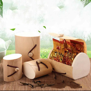 Contenitore Cilindrico in <span class=keywords><strong>Legno</strong></span> per Tè, <span class=keywords><strong>Scatola</strong></span> per Confetti Matrimoniali, Confezione per Tè alle Erbe, <span class=keywords><strong>Scatola</strong></span> in <span class=keywords><strong>Legno</strong></span> di Betulla per Conservazione - Product Image 4