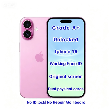 Wholesale Unlocked iPhone 16 256GB Pink Original Smartphone 5G Super Retina XDR Factory Price Mobile Phone Supplier Bulk Stock