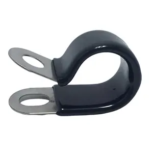 China Manufacturer Rubber Cushioned Loop Customized Hose Clamps For Pipes