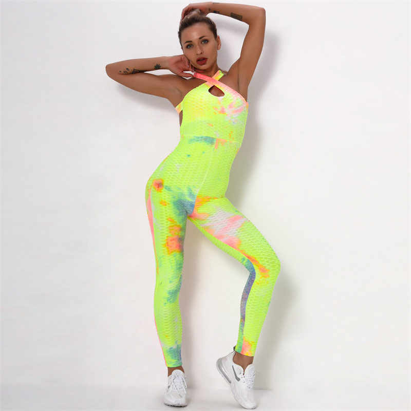Fashion Modern Breathable Workout Clothing Women Active Wear Leggings Yoga Pants 11 colors Jumpsuit suspender Yoga suit