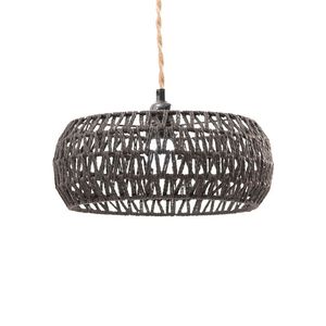Lámpara colgante minimalista tejida a mano, redonda, ecológica, para sala de estar, dormitorio, casa de té - Product Image 5