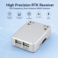 Système de navigation GPS pour tracteur Base E Rover GNSS RTK multifréquence, anti-brouillage, indice de protection IP54, température de fonctionnement de -45 à 75 degrés Celsius