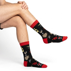 Calcetines con Frases Divertidas, Calcetines con la Frase 'Si Puedes Leer Esto', Calcetines <span class=keywords><strong>de</strong></span> Vino, <span class=keywords><strong>Ropa</strong></span> <span class=keywords><strong>de</strong></span> Moda, Compras Cerca <span class=keywords><strong>de</strong></span> Mí, Calcetines Divertidos Personalizados, Calcetines Antideslizantes - Product Image 4