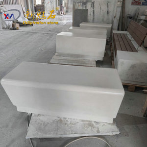 Nouveau banc d'art créatif en pierre magique UHPC, épaisseur 3 cm, résistant à la corrosion, pour parcs et places publiques - Product Image 2