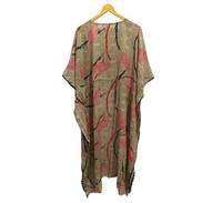 Robe de bain en soie recyclée, kimono, robe cadeau, vêtements de bain, peignoir en soie douce, robe de nuit, robe enveloppante, robe de bain, vêtements de plage