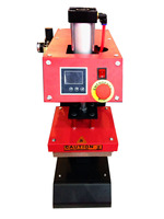 Petite presse à chaud pneumatique 15x15cm pour étiquettes de col, logos, étiquettes de t-shirts, presse d'impression automatique de poches pour usine