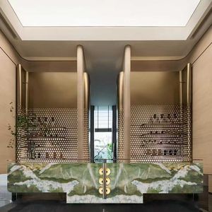 Lastre di Marmo Naturale Lucidato di Lusso per Decorazioni d'Interni di Alta Gamma, Popolare Marmo <span class=keywords><strong>Verde</strong></span>, <span class=keywords><strong>Pietra</strong></span> di Lusso - Product Image 4