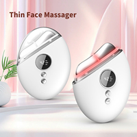 Masajeador Facial Eléctrico Gua Sha con Microcorriente EMS, Vibración y Calor para el Cuidado de la Piel en Casa