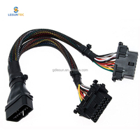 Cable de prueba OBD de una a dos vías OBD2 16 pines núcleo cabeza macho una vía a dos cabeza hembra Cable de extensión MONTAJE DE Cable de conexión