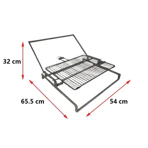 Cesta giratoria para barbacoa, parrilla fácil de girar