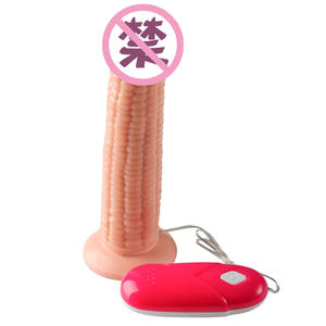 Dildo elektrik tipe jagung mainan seks getar <span class=keywords><strong>Penis</strong></span> palsu mengayun Masturbator Vibrator Dildo raksasa murah - Product Image 1