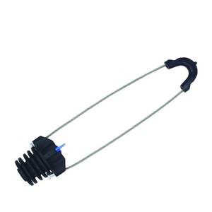 Pince de tension isolée de type cale PA05 pour câble à fibres optiques ADSS en forme de 8 - Product Image 1