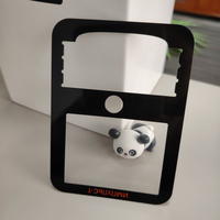 Panneau de commande en PC, PVC, acrylique, PMMA avec découpes personnalisées et perçage, et fenêtre d'affichage transparente