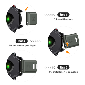เพลิดเพลินไปกับสายนาฬิกาซิลิโคน20มม. สองสีสำหรับ Garmin Forerunner 245/645ยางนิ่มสายนาฬิกาอัจฉริยะระบายอากาศได้ดี - Product Image 6