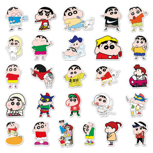 Regalo promocional moda dibujos animados lindo <span class=keywords><strong>Shin</strong></span> <span class=keywords><strong>Chan</strong></span> dibujos animados pegatina impermeable coche casco equipaje decoración niños pegatina - Product Image 4