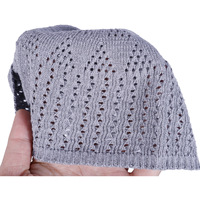 Chapeau sans bord haut de gamme en maille style melon, bonnet tricoté en coton pour homme, style Kufi, respirant et extensible, toutes saisons