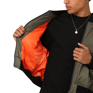 YUDI produttore giacca Bomber Cropped Full Zip per uomo percorso oversize logo personalizzato squadrato giacca Utility giacche Plus Size - Product Image 3