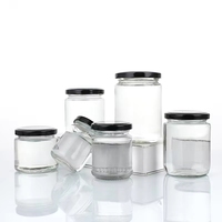 Bouteilles et bocaux en verre de qualité supérieure pour épices, miel, confiture, aliments, avec couvercle, 8 oz, 12 oz, 16 oz, 240 ml, 350 ml, 500 ml, 730 ml