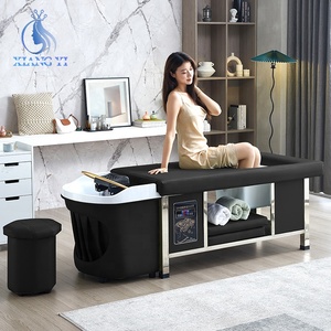 Baño de pies Salón de belleza Muebles Masaje tailandés Silla de pedicura de lujo Champú Cabeza japonesa Cama de spa - Product Image 1