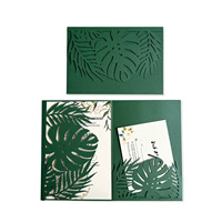 Cartes d'invitation de mariage Forest Hollow, minimalistes, fraîches, artistiques, cartes de vœux, cartes de bénédiction, papier écologique, personnalisées