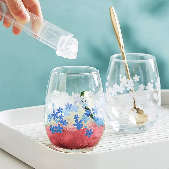 Temperature Sensitive Stemless Wine Glass Drinking Tumbler Glasses Cold Sakura Color Changing Cups