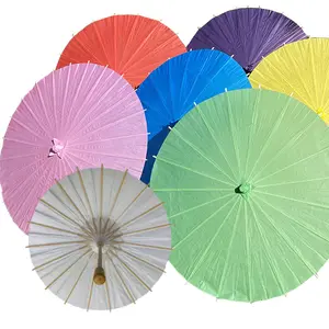 彩色直径84厘米32英寸手工新娘结婚纸伞天花板遮阳伞