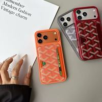 Nouvel étui de haute qualité pour cartes avec revêtement en cuir adhésif pour téléphones professionnels, compatible avec les coques de téléphone iPhone 17 Pro et 16 Pro Max