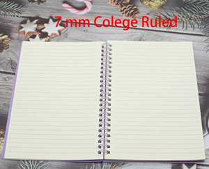 High Quality Wholesale A5 College Ruled Hardcover Spiral Binding 70-80gsm Paper <b>Journal</b> Daily Notebook Customized Logo for Gift - Product Image 4