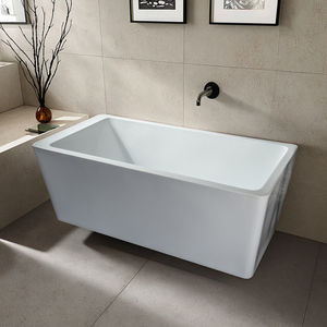 Bañera de respaldo acrílico Rectangular independiente japonesa diseño moderno masaje de aire portátil remojo profundo Villa interior Hoteles Posadas - Product Image 6