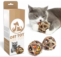 Mainan kunyah kucing interaktif stik Silvervine alami Mainan Gigit kucing pembersih gigi kucing & bola bel Catnip