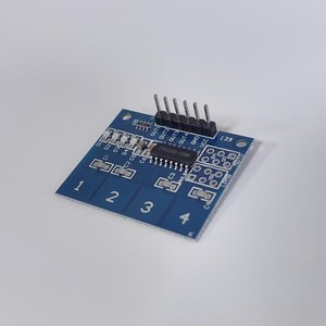Cảm ứng Pad TTP224 4-kanal điện dung cảm ứng kỹ thuật số Mô-đun cảm biến cảm ứng điện dung chuyển đổi tự làm bảng điều khiển cho <span class=keywords><strong>Arduino</strong></span> - Product Image 2