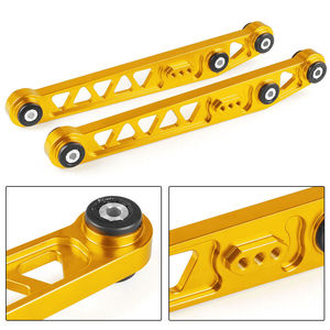 ชุดแขนควบคุมล่างหลังอะลูมิเนียม Auso-Racing รุ่น BWR สำหรับ Honda Civic EK ปี 96-00 แบบสามชิ้น สีเงิน แดง ทอง - Product Image 5