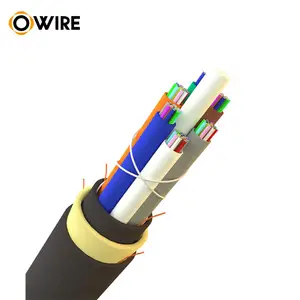 Adss G652d Single Mode Aerial Fibra Optic Cable 6/8/12/24/48c Core Black Color ADSS Aerial Self-Supporting Optica Fiber Cable