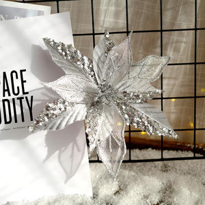 Hot Selling <b>Christmas</b> <b>Flowers</b> <b>Christmas</b> <b>Tree</b> Decorations Sequined Flannel <b>Christmas</b> <b>Flower</b> - Product Image 6