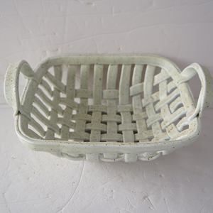 Cesto Portaoggetti Multifunzione in Ceramica Intrecciato a Mano, Stile <span class=keywords><strong>Verde</strong></span> Chiaro, Cesto per Picnic e Alimenti, Ideale per Natale, Pasqua e Regali - Product Image 4