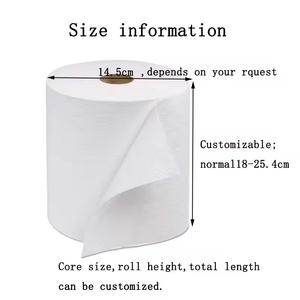 Papier essuie-tout en rouleau jumbo personnalisé, 1/2 pli, en pâte de bois vierge |   Rouleau de serviettes à main écologiques pour distributeurs automatiques - Product Image 4